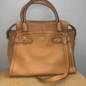 Tan Leather Vince Camuto Tote Bag / Purse.